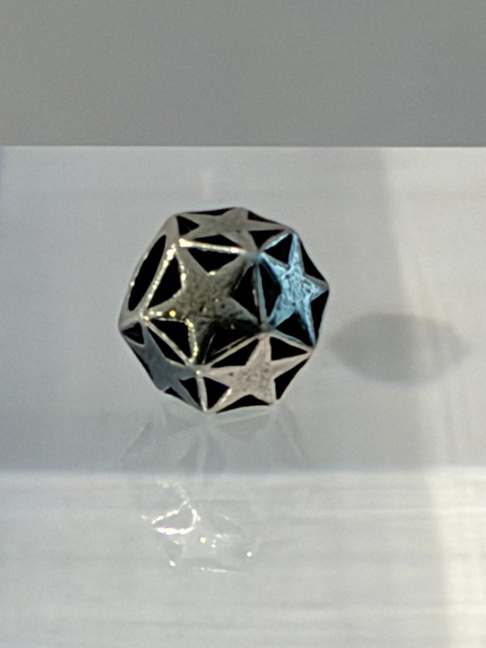 Trollbeads Sparking Star Sterline Silver Bead Retired